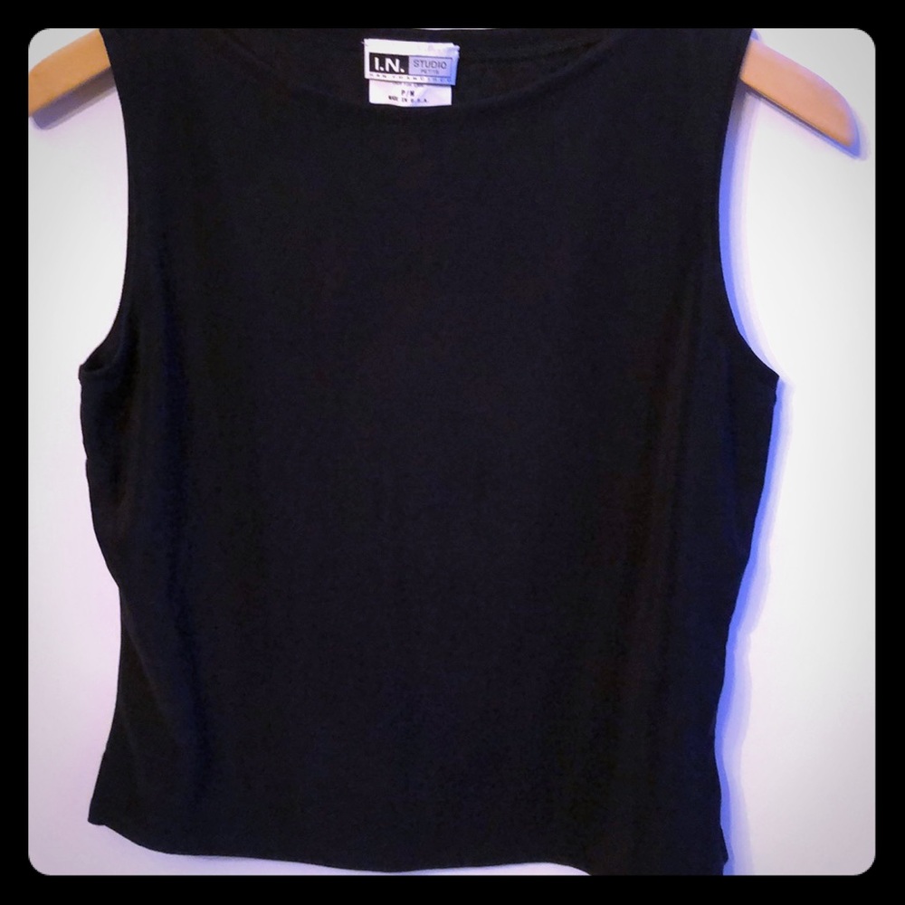 I.N. Studio Nylon/Spandex Dress Tank Petite Med